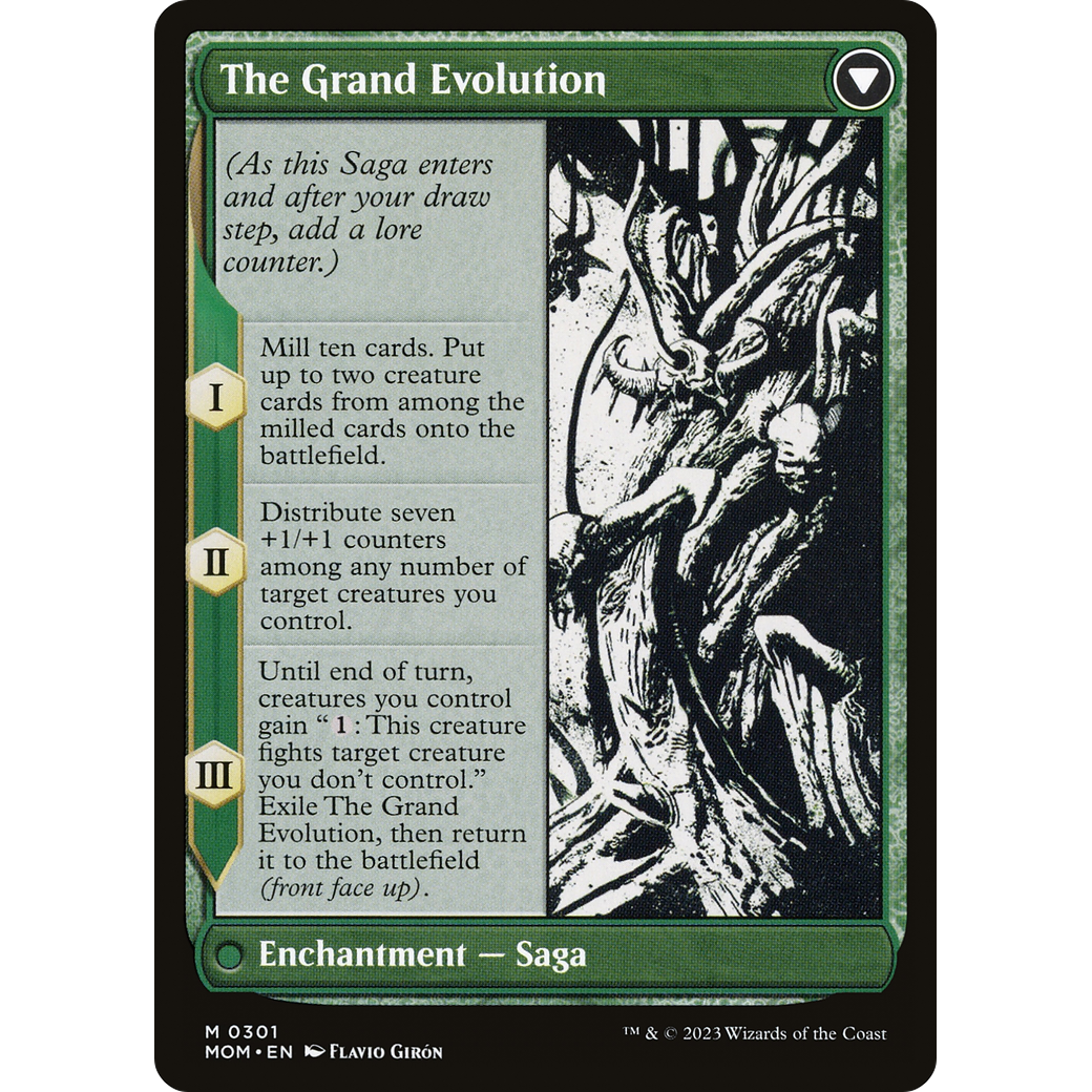 Vorinclex // The Grand Evolution (MOM-301) - March of the Machine: (Showcase) (Borderless) Foil