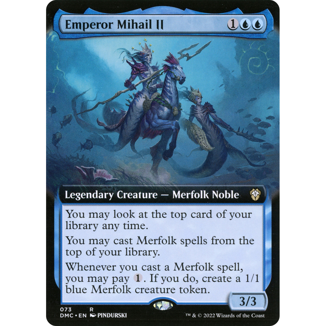 Emperor Mihail II (Extended Art) (DMC-073) - Dominaria United Commander: (Extended Art)