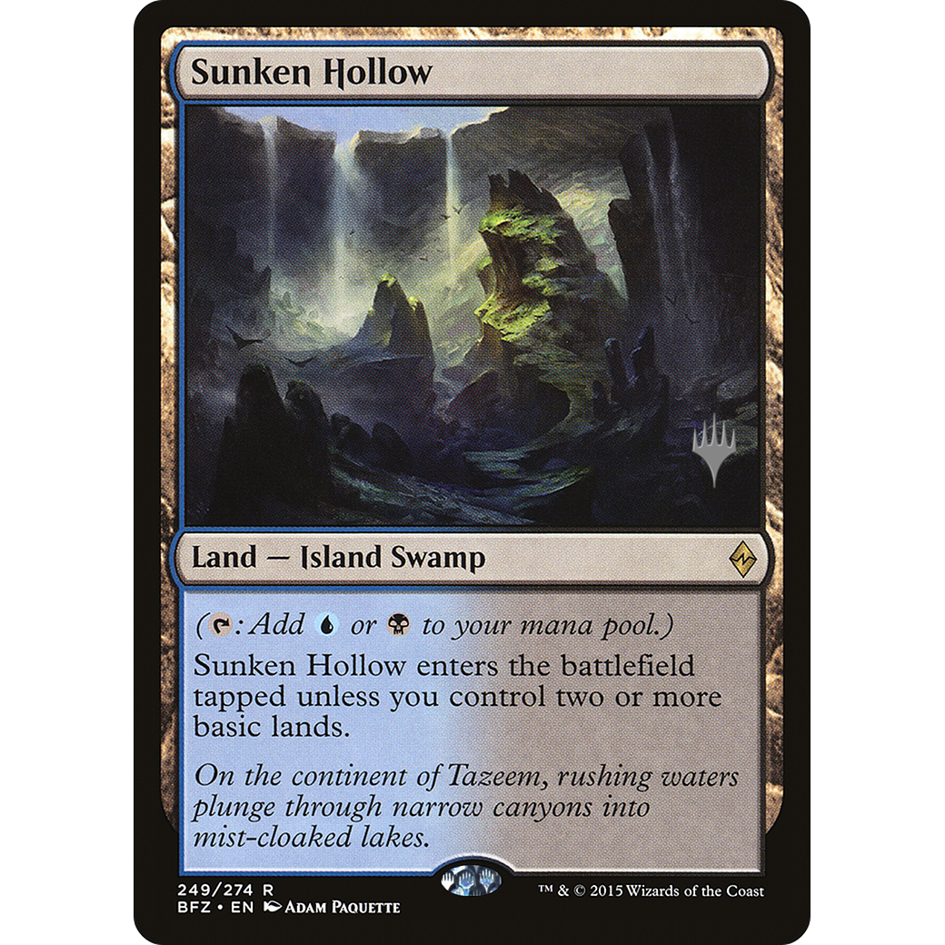Sunken Hollow (PPKHM-) - Battle for Zendikar Promos Foil