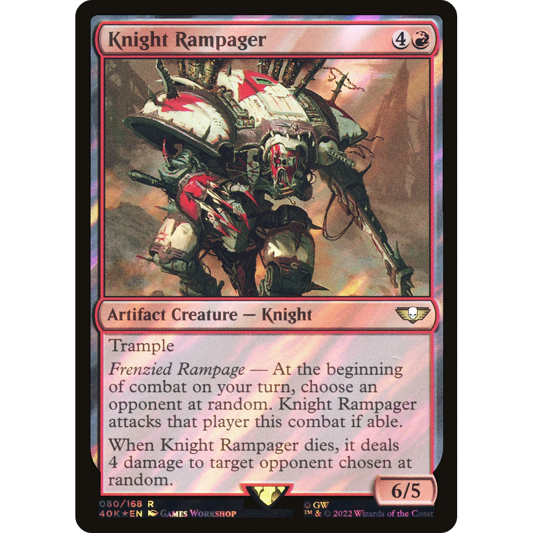 Knight Rampager (40K-080) - Warhammer 40,000 Commander Foil