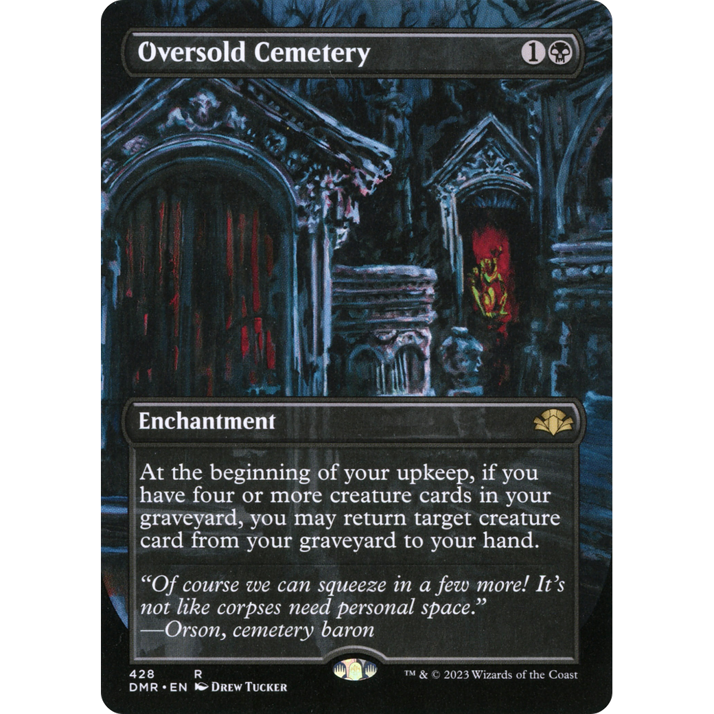 Oversold Cemetery (Borderless) (DMR-428) - Dominaria Remastered (Borderless)