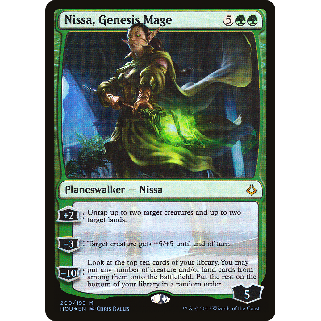Nissa, Genesis Mage (HOU-200) - Hour of Devastation Foil