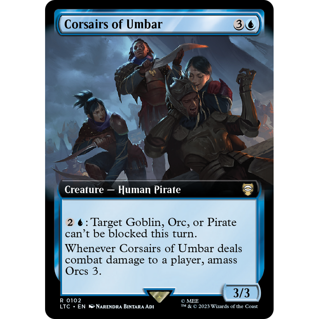 Corsairs of Umbar (Extended Art) (LTC-102) - Tales of Middle-earth Commander: (Extended Art) Foil