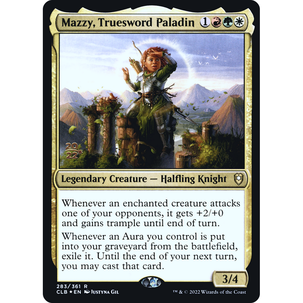 Mazzy, Truesword Paladin (PRE-283S) - Battle for Baldur's Gate Promos Foil
