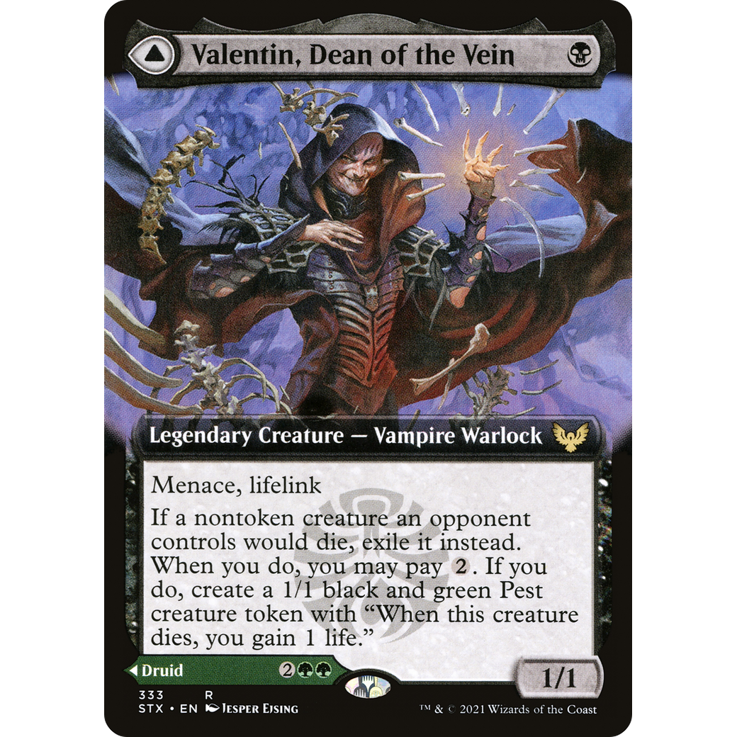 Valentin, Dean of the Vein (Extended Art) (STX-333) - Strixhaven: School of Mages: (Extended Art) Foil