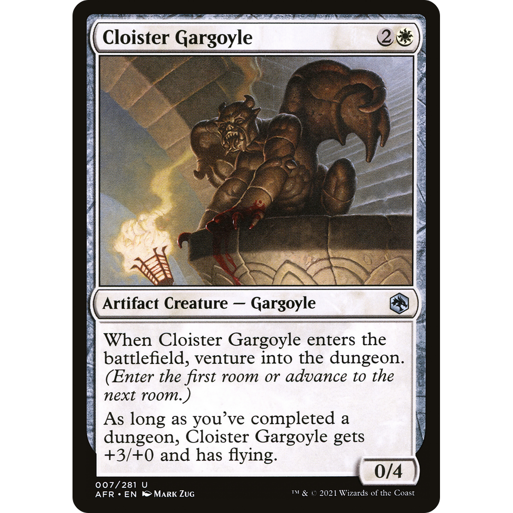 Cloister Gargoyle (AFR-007) - Adventures in the Forgotten Realms Foil