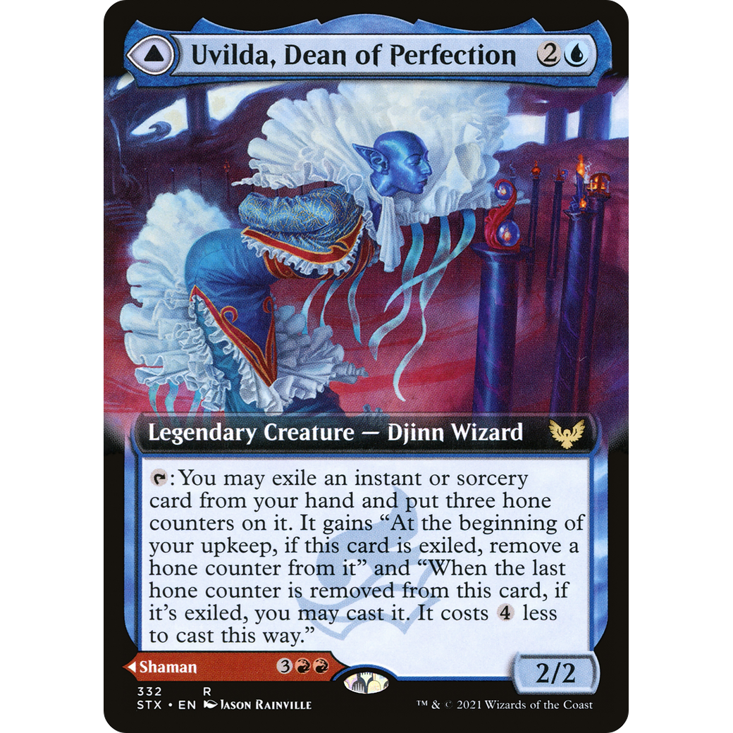 Uvilda, Dean of Perfection (Extended Art) (STX-332) - Strixhaven: School of Mages: (Extended Art)