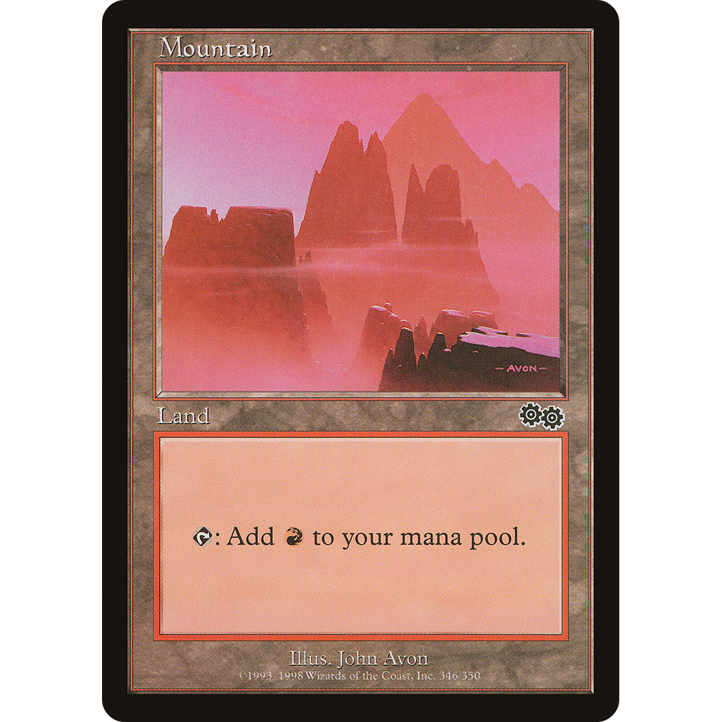 Mountain (346) (USG-346) - Urza's Saga