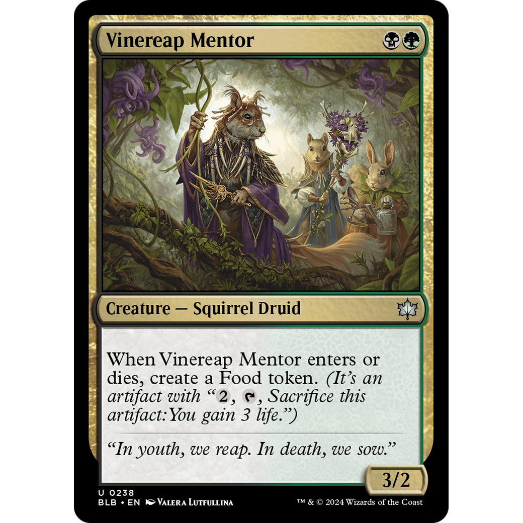 Vinereap Mentor (BLB-238) - Bloomburrow Foil