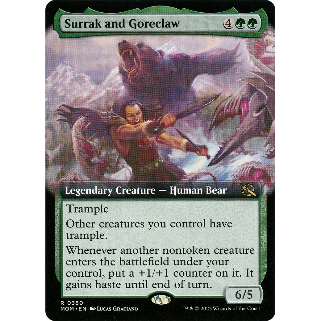 Surrak and Goreclaw (MOM-380) - March of the Machine: (Extended Art)