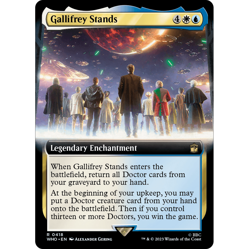 Gallifrey Stands (Extended Art) (WHO-418) - Doctor Who: (Extended Art) Foil
