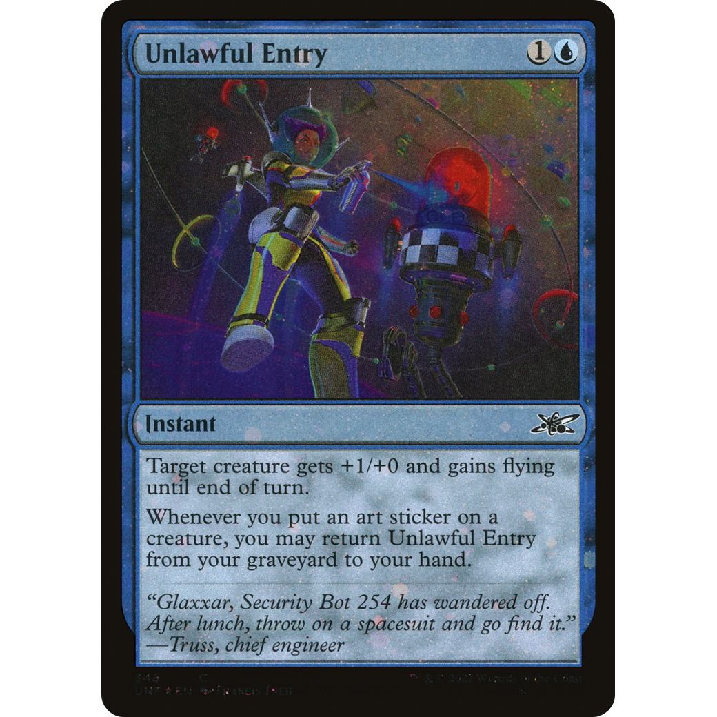 Unlawful Entry (Galaxy Foil) (UNF-348) - Unfinity Foil