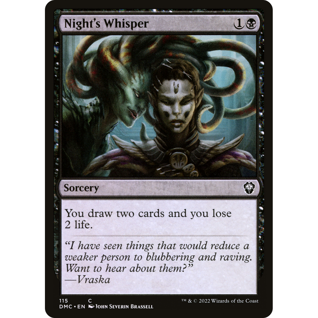 Night's Whisper (DMC-115) - Dominaria United Commander