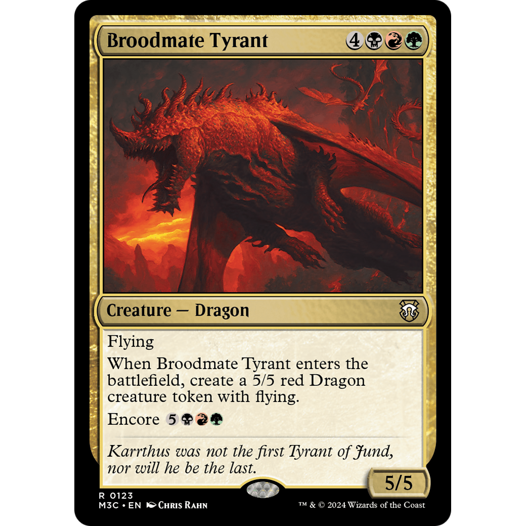 Broodmate Tyrant (M3C-123) - Modern Horizons 3 Commander