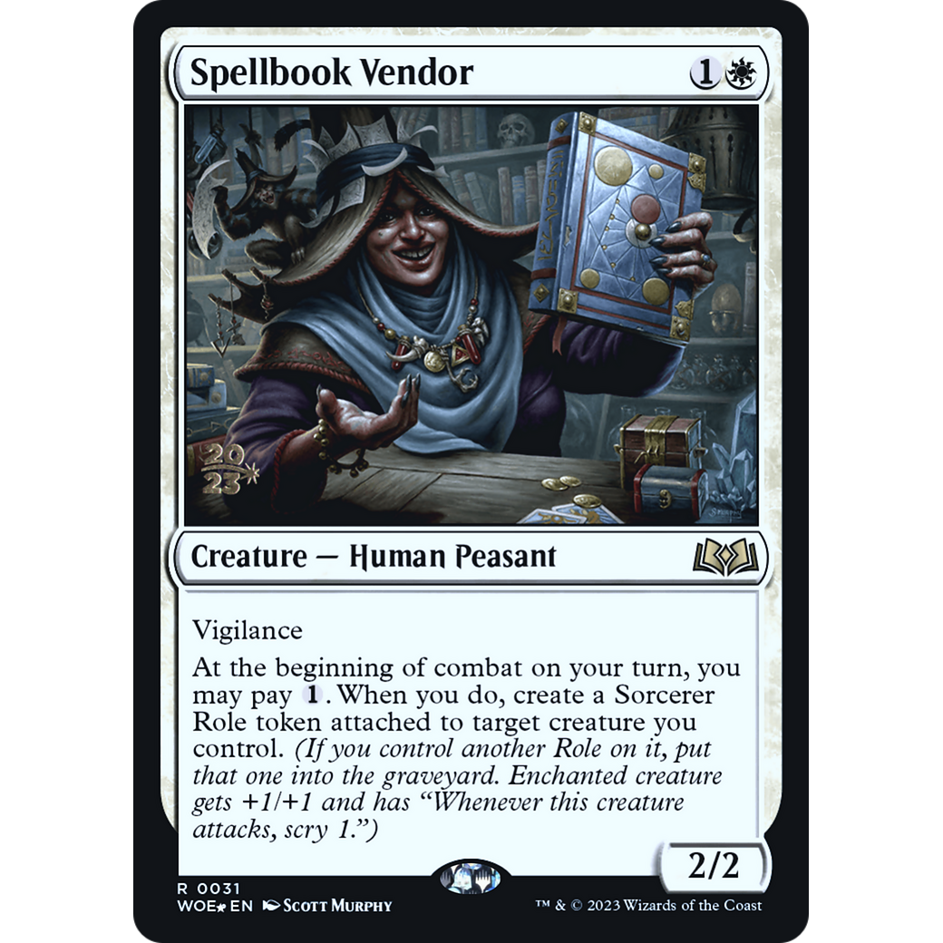 Spellbook Vendor (PRE-31S) - Wilds of Eldraine Promos Foil