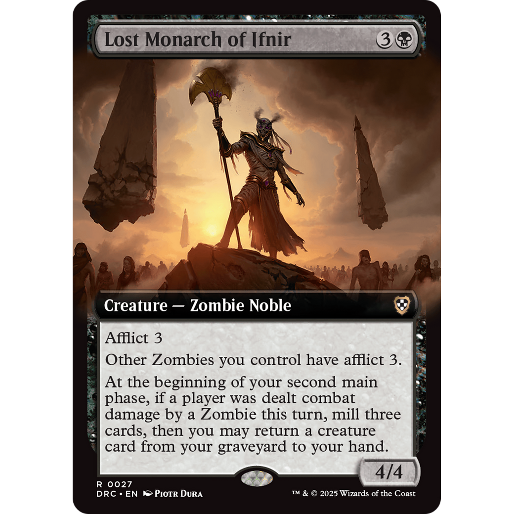 Lost Monarch of Ifnir (DRC-027) - Commander: Aetherdrift: (Extended Art) Foil