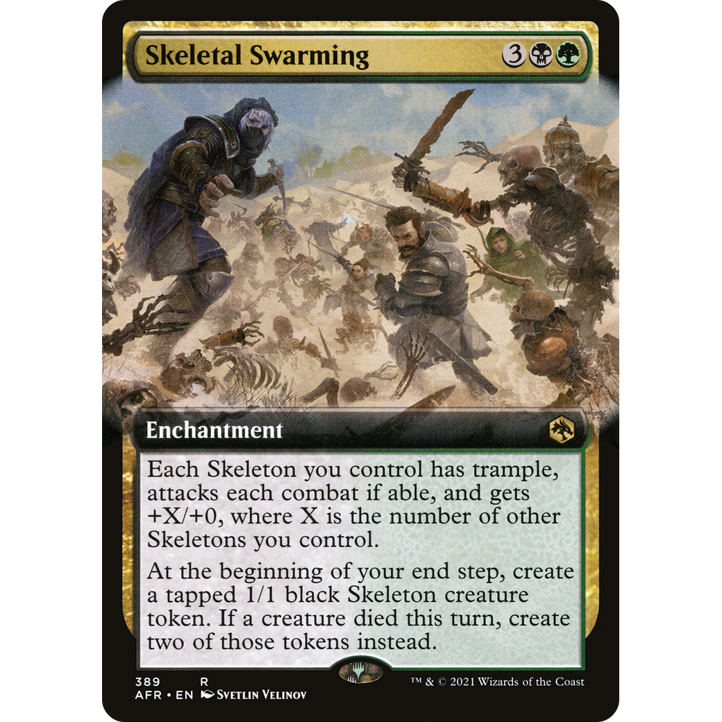 Skeletal Swarming (Extended Art) (AFR-389) - Adventures in the Forgotten Realms: (Extended Art)