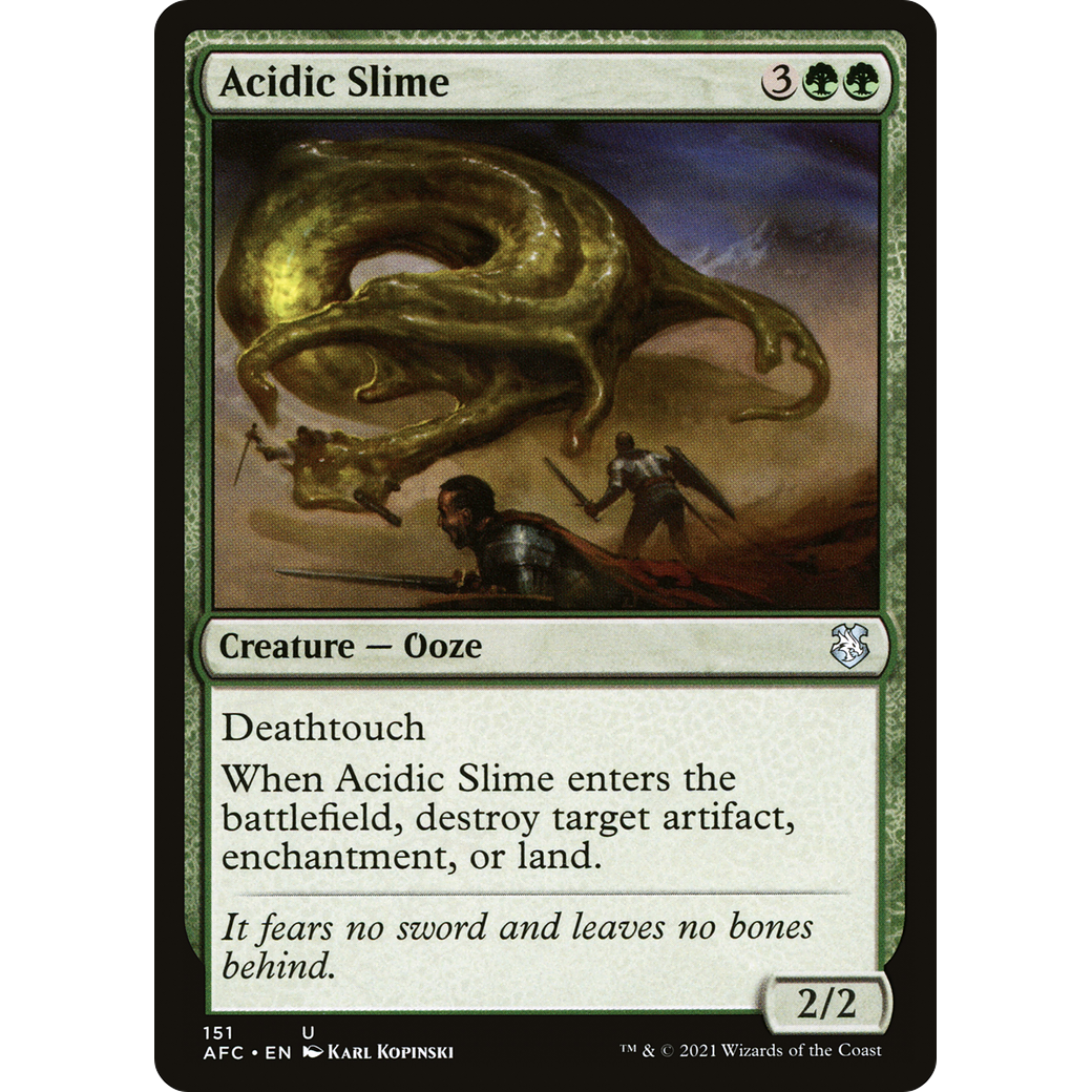 Acidic Slime (AFC-151) - Forgotten Realms Commander