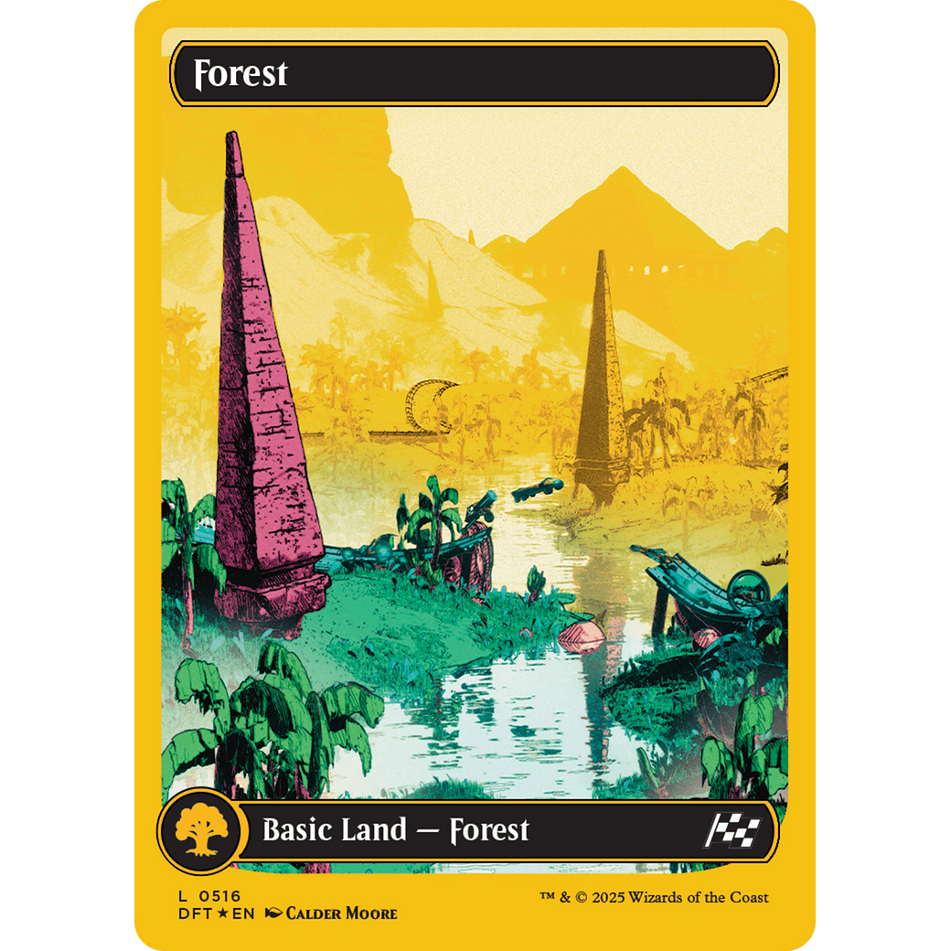 Forest (DFT-516) - Aetherdrift: (Full Art) Foil
