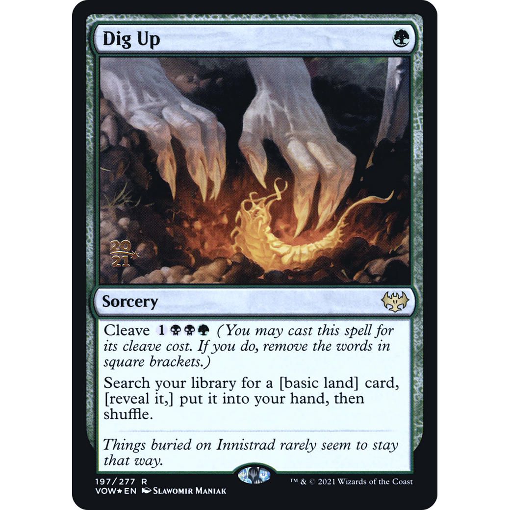Dig Up (PRE-197) - Innistrad: Crimson Vow Promos Foil