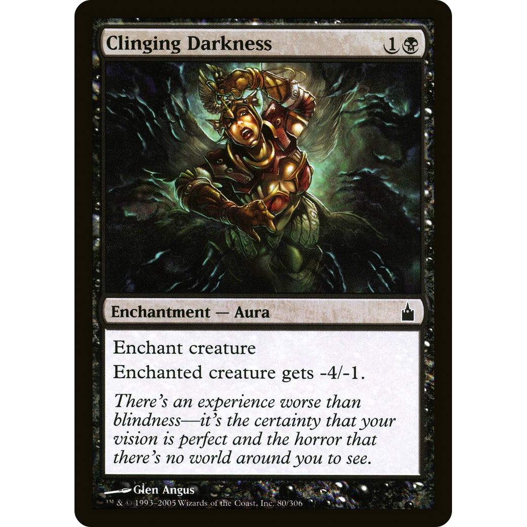 Clinging Darkness (RAV-080) - Ravnica: City of Guilds