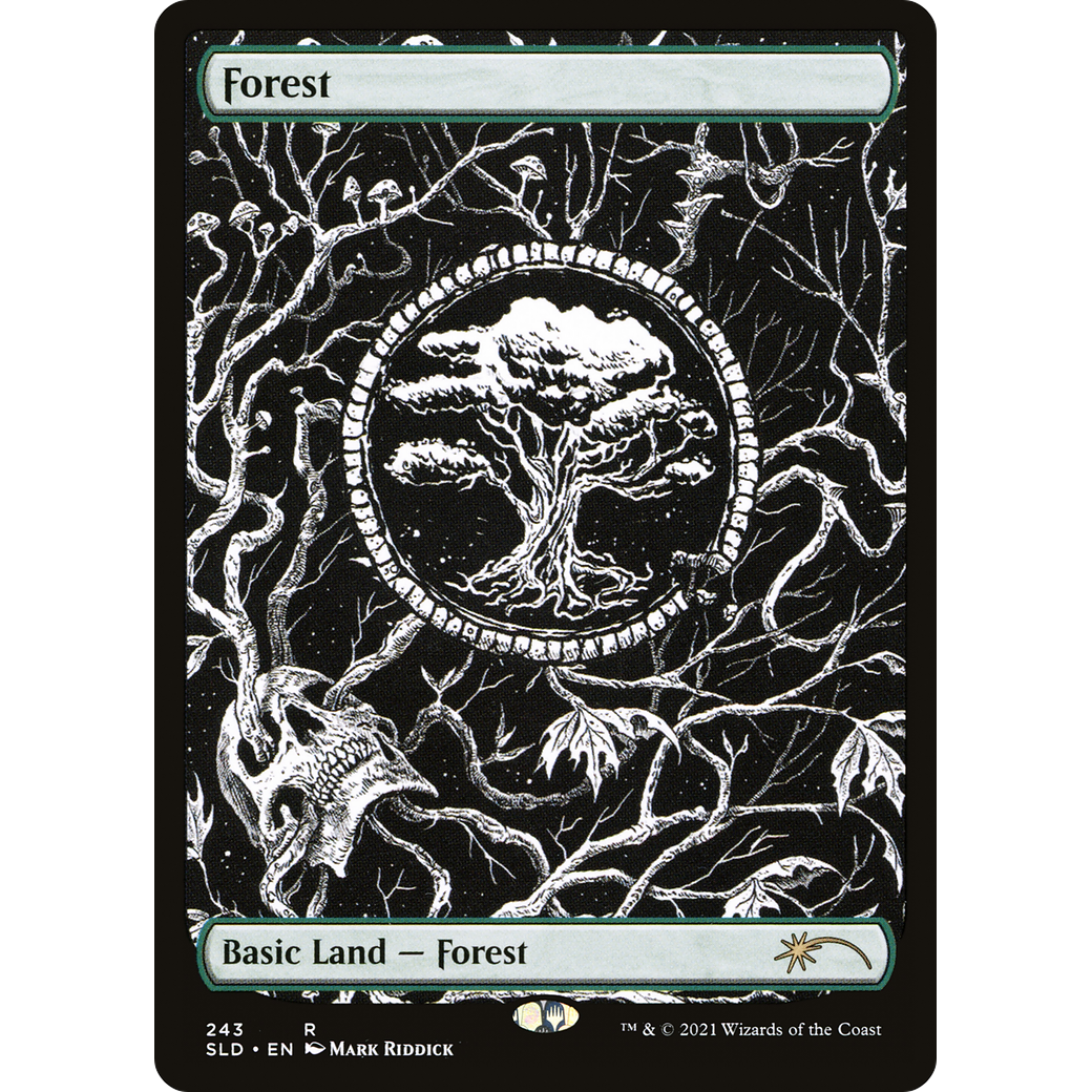 Forest (Crushing Brutality) (SLD-243) - Secret Lair Drop Foil