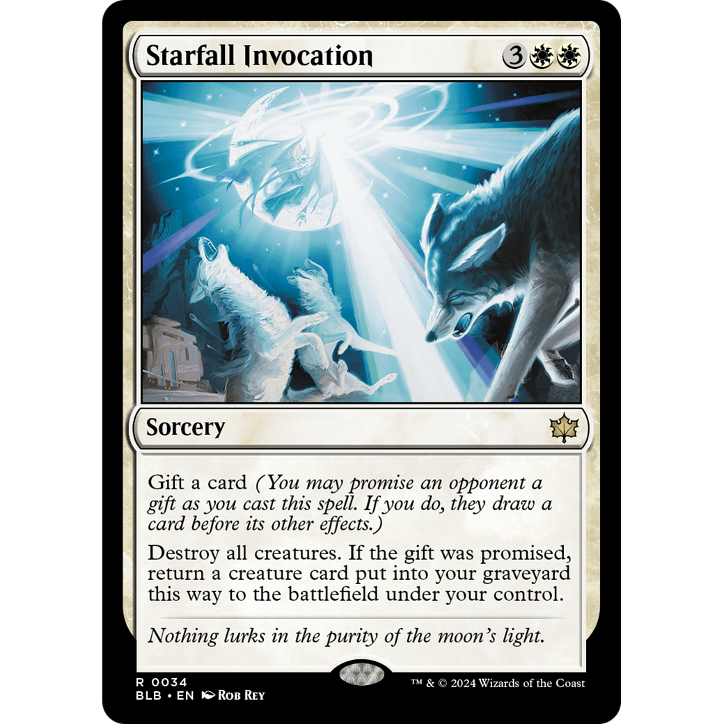 Starfall Invocation (BLB-034) - Bloomburrow Foil