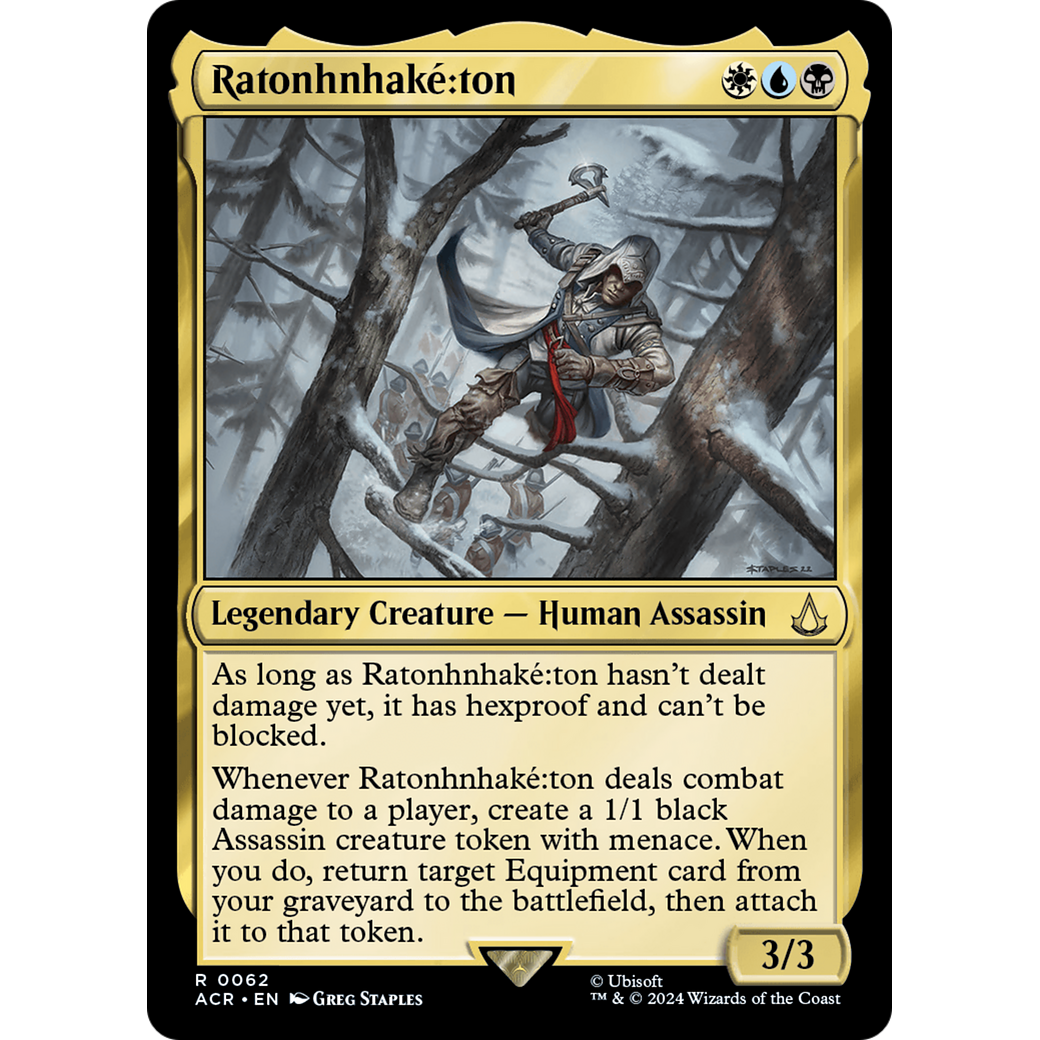 Ratonhnhake:ton (ACR-062) - Assassin's Creed Foil