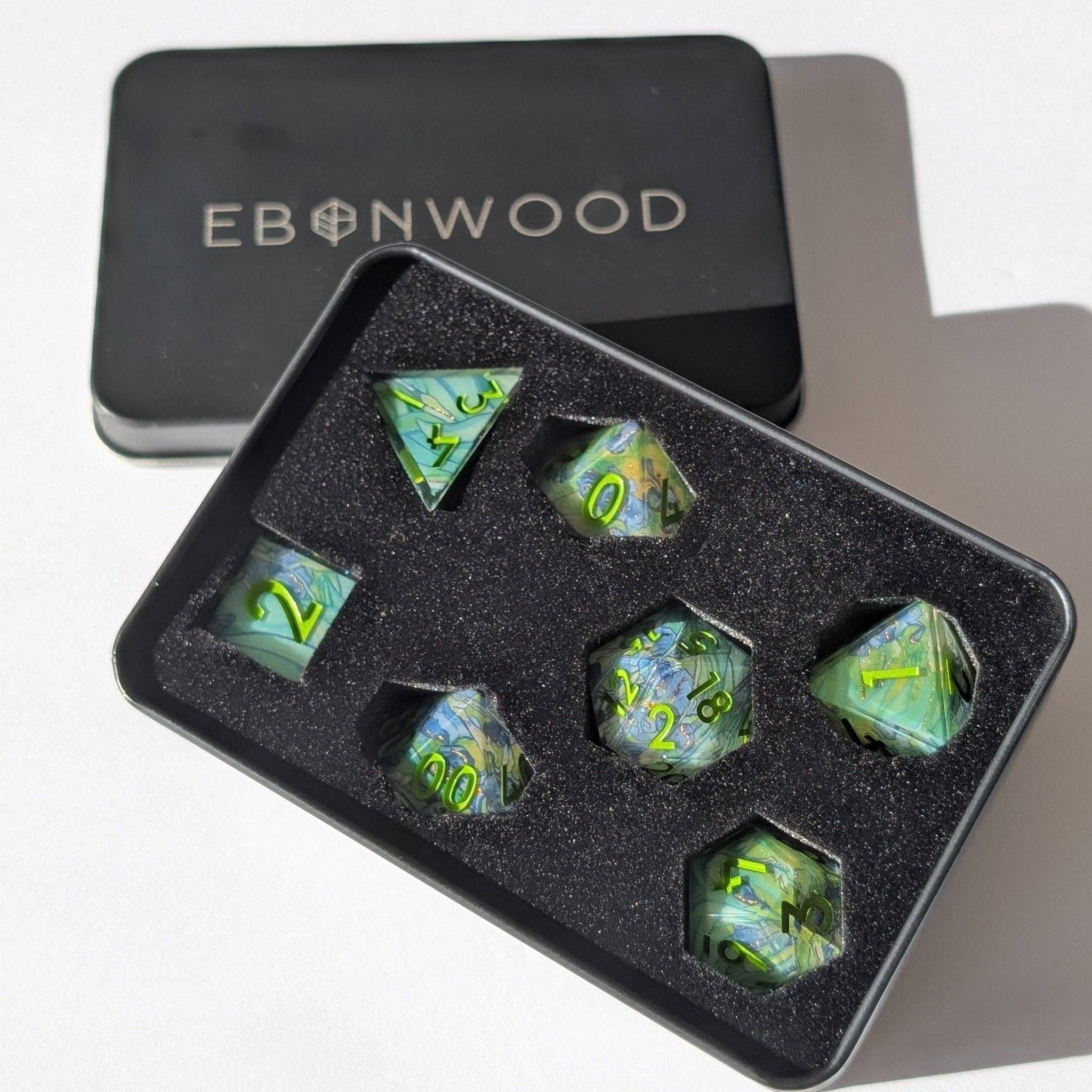 Jungle Jumble - 7 Piece Luxury D&D Dice Set