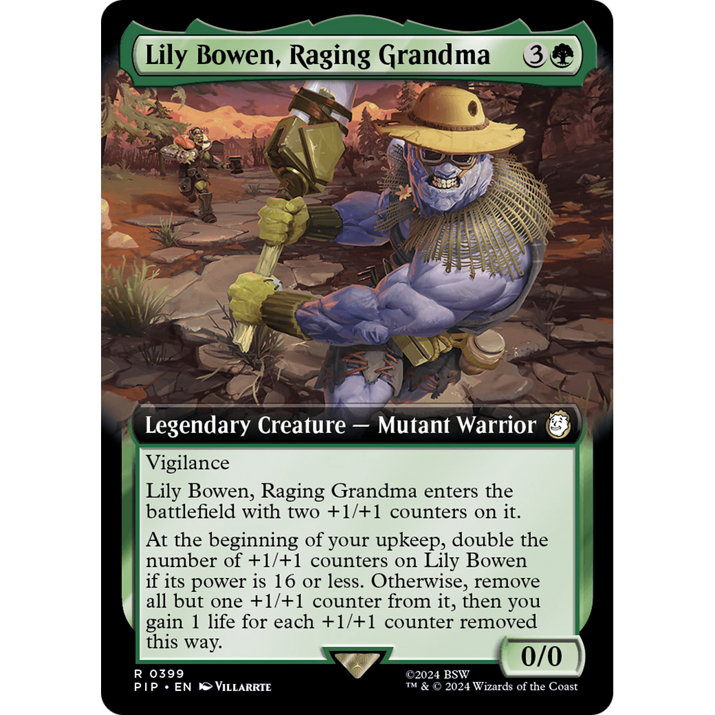 Lily Bowen, Raging Grandma (PIP-399) - Fallout: (Extended Art) Foil