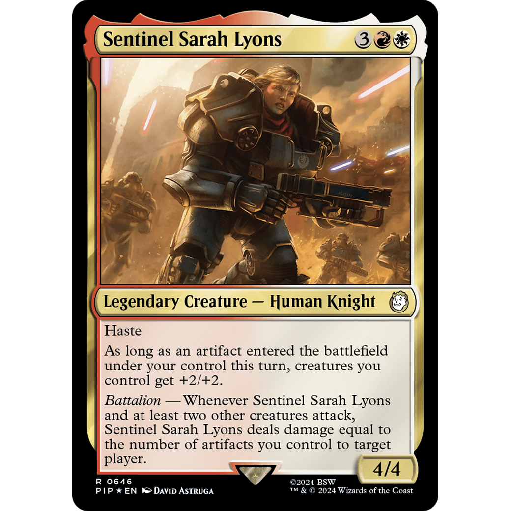 Sentinel Sarah Lyons (PIP-646) - Fallout Foil