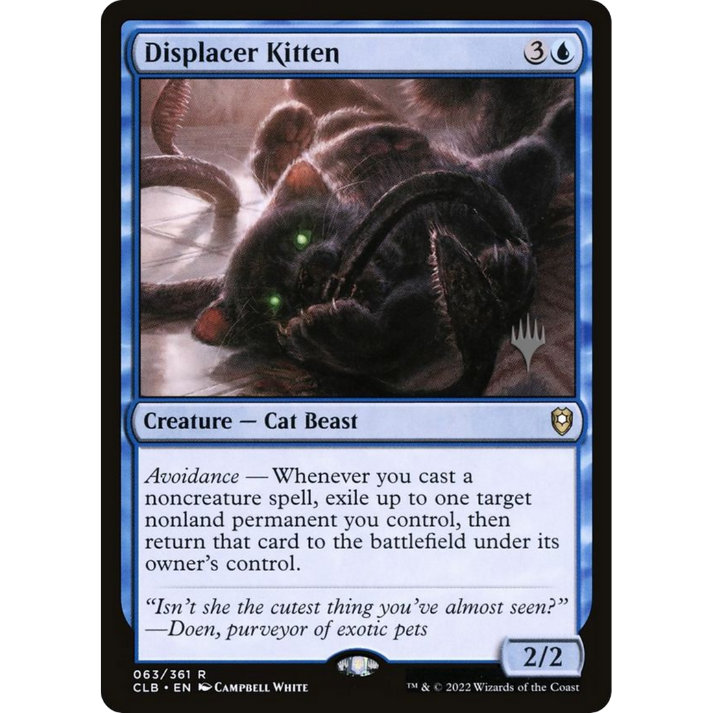 Displacer Kitten (PPLCI-63P) - Battle for Baldur's Gate Promos: (stamped)