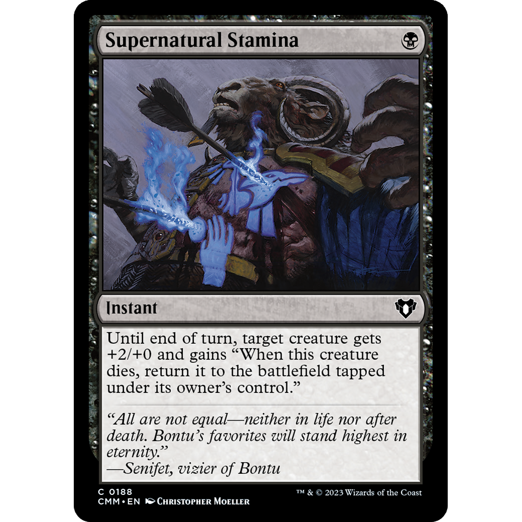 Supernatural Stamina (CMM-188) - Commander Masters Foil