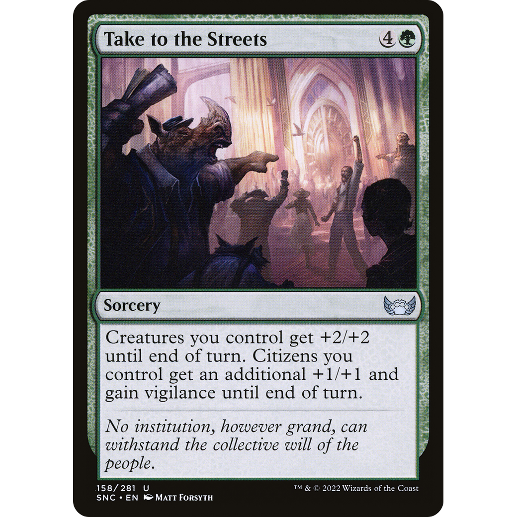 Take to the Streets (SNC-158) - Streets of New Capenna Foil