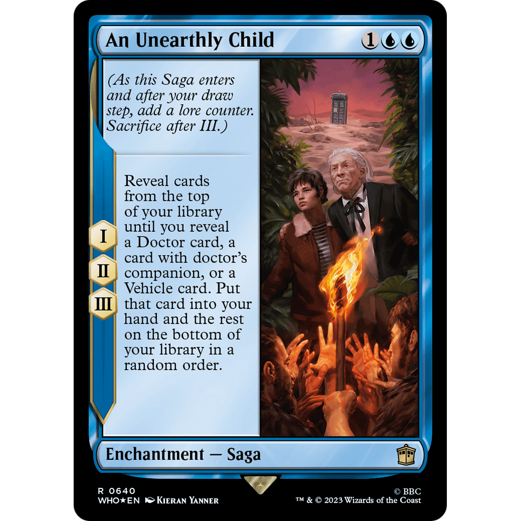 An Unearthly Child (Surge Foil) (WHO-640) - Doctor Who Foil