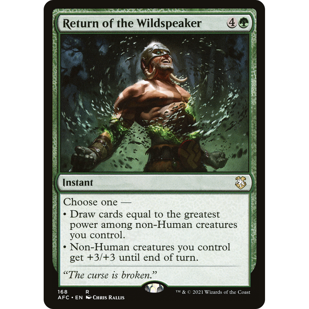 Return of the Wildspeaker (AFC-168) - Forgotten Realms Commander