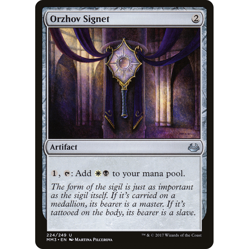 Orzhov Signet (MM3-224) - Modern Masters 2017