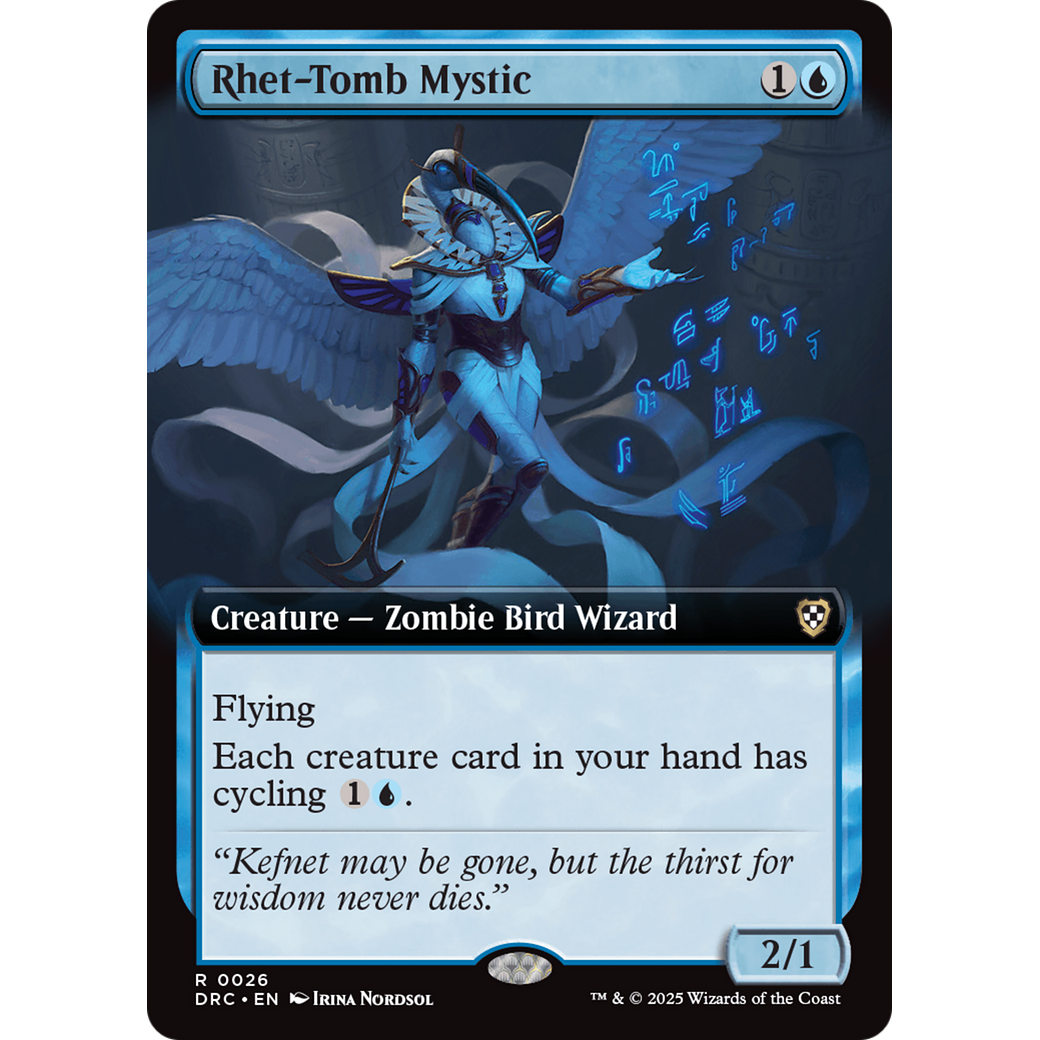 Rhet-Tomb Mystic (DRC-026) - Commander: Aetherdrift: (Extended Art)