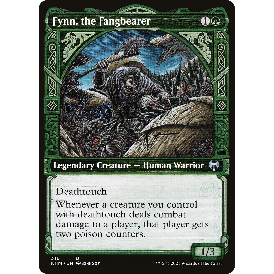 Fynn, the Fangbearer (Showcase) (KHM-316) - Kaldheim: (Showcase) Foil