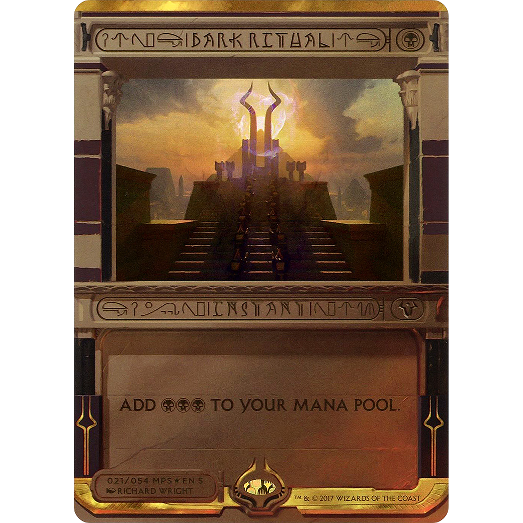 Dark Ritual (MPS2-021) - Amonkhet Invocations (Borderless) Foil