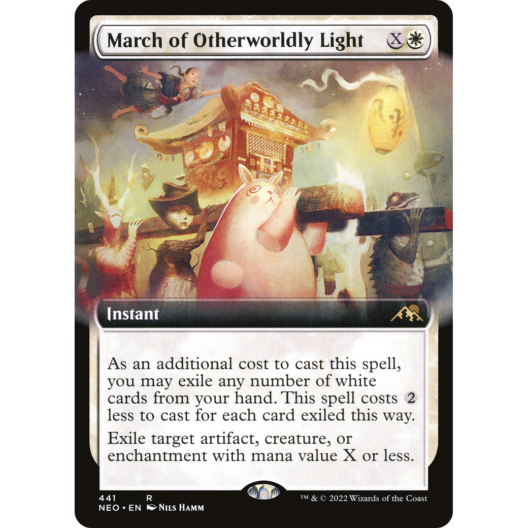 March of Otherworldly Light (NEO-441) - Kamigawa: Neon Dynasty: (Extended Art)