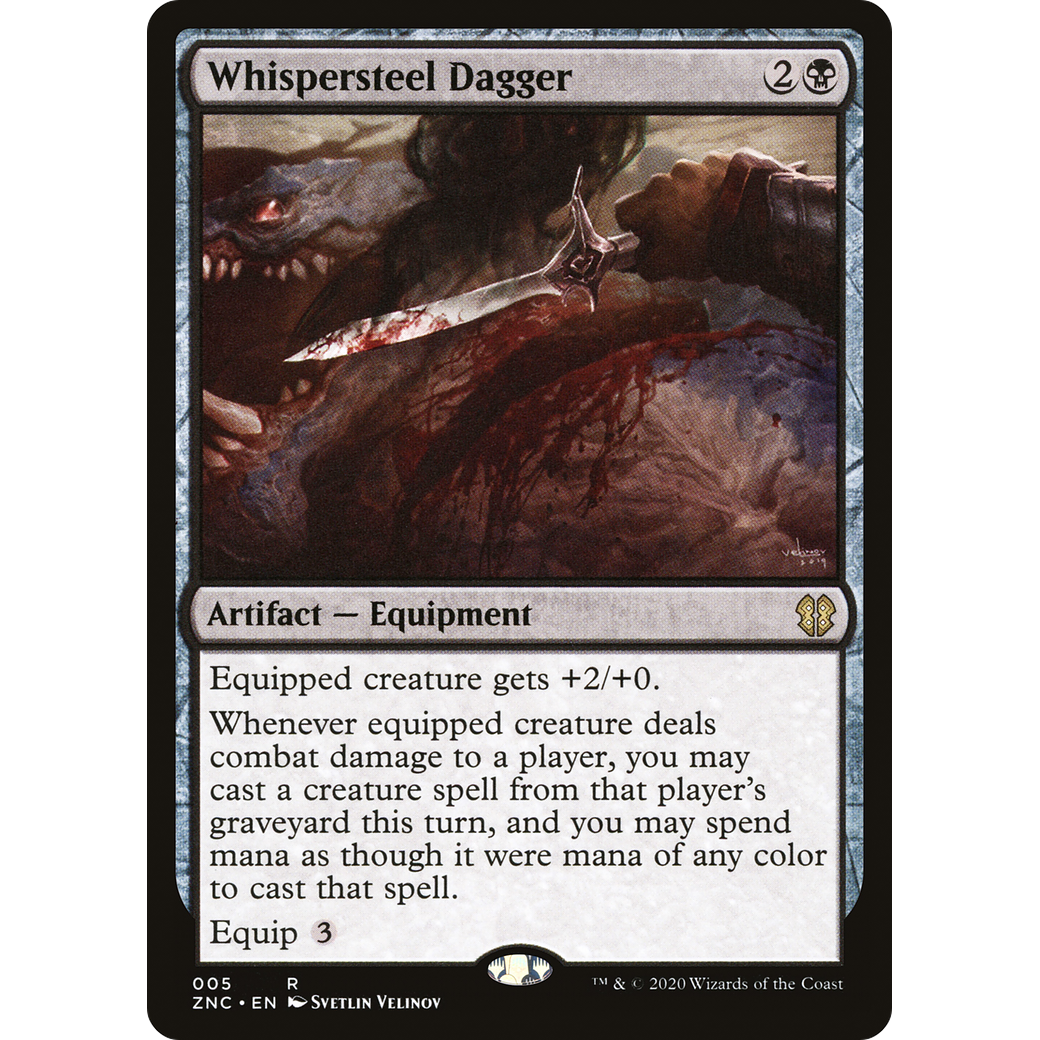 Whispersteel Dagger (ZNC-005) - Zendikar Rising Commander