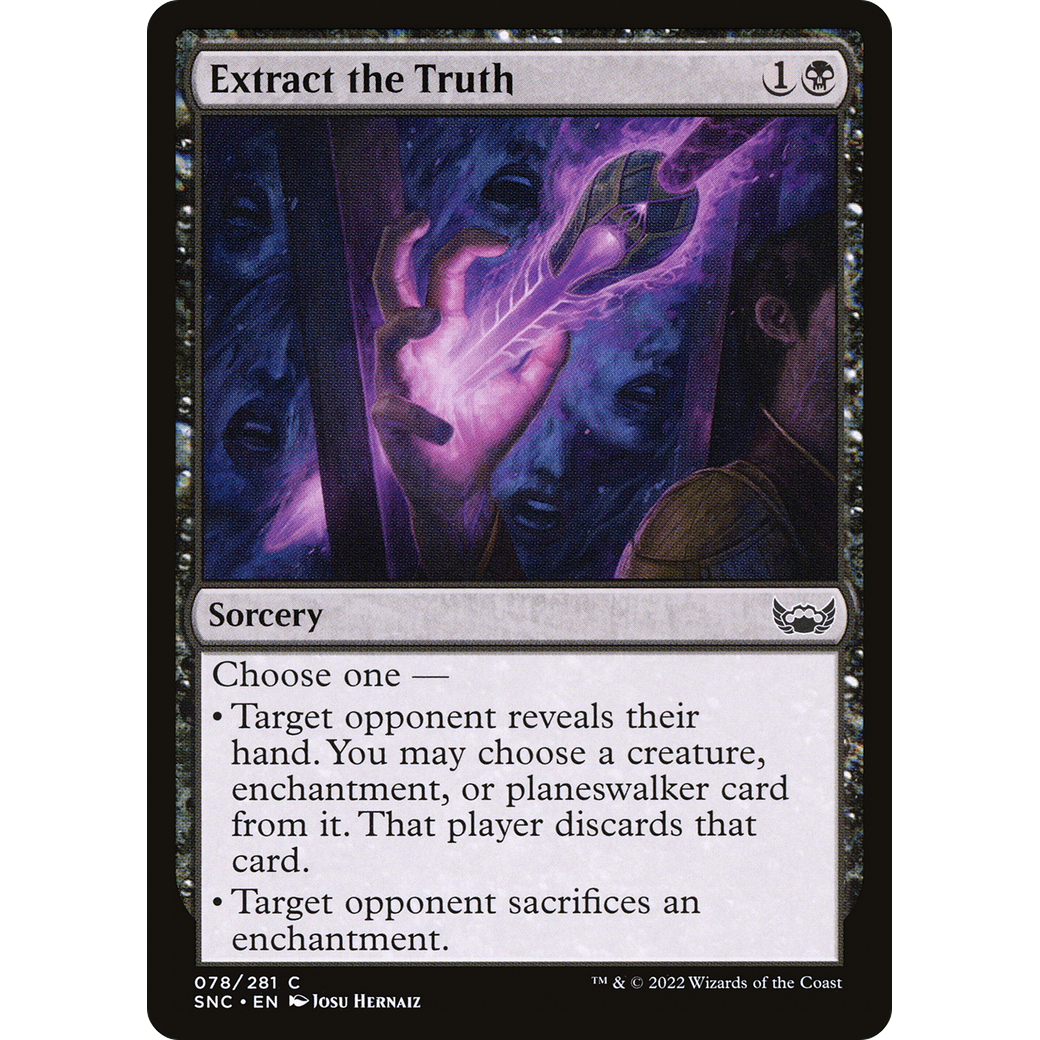 Extract the Truth (SNC-078) - Streets of New Capenna Foil