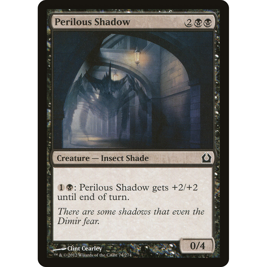Perilous Shadow (RTR-074) - Return to Ravnica Foil