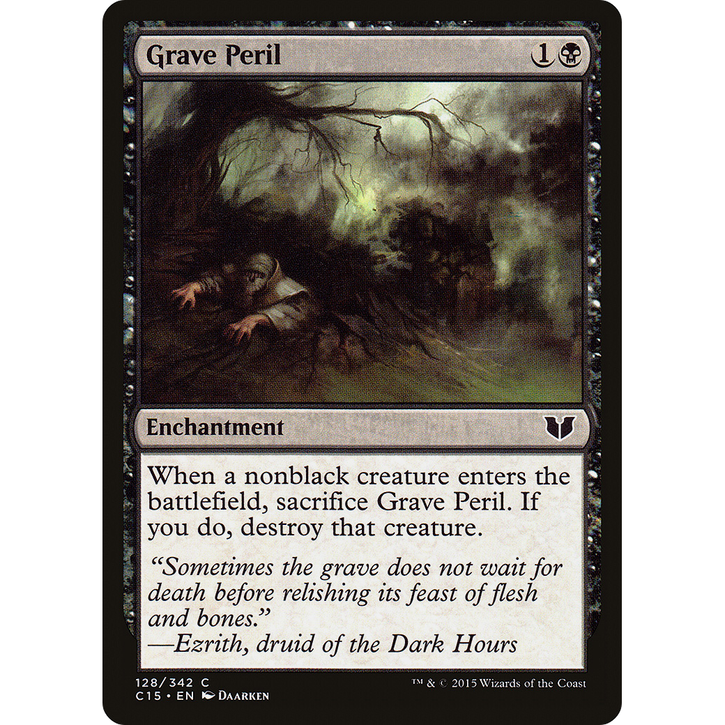 Grave Peril (C15-128) - Commander 2015