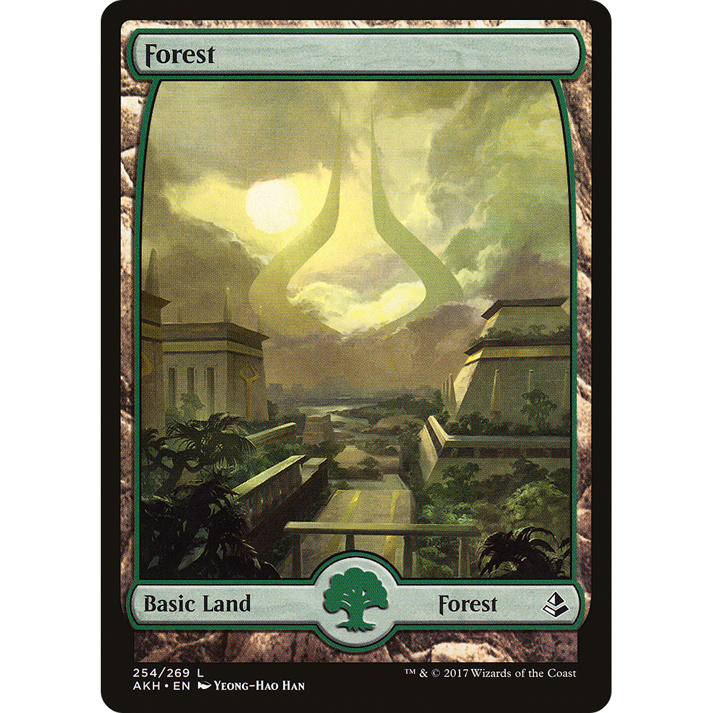 Forest (254) - Full Art (AKH-254) - Amonkhet Foil