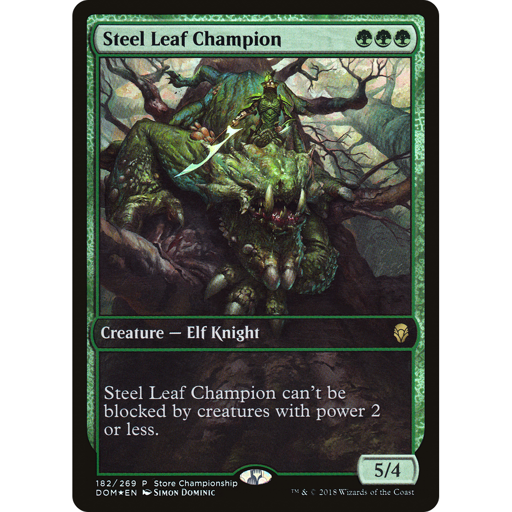 Steel Leaf Champion (GAME-182) - Dominaria Promos Foil