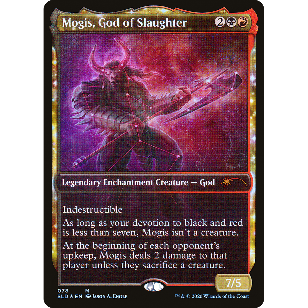 Mogis, God of Slaughter (078) (SLD-078) - Secret Lair Drop: (enchantment, Showcase) Foil