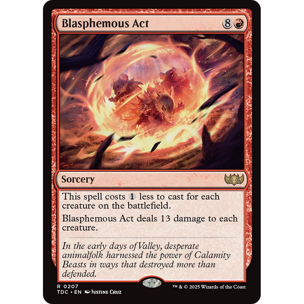 Blasphemous Act (TDC-207) - Commander: Tarkir: Dragonstorm