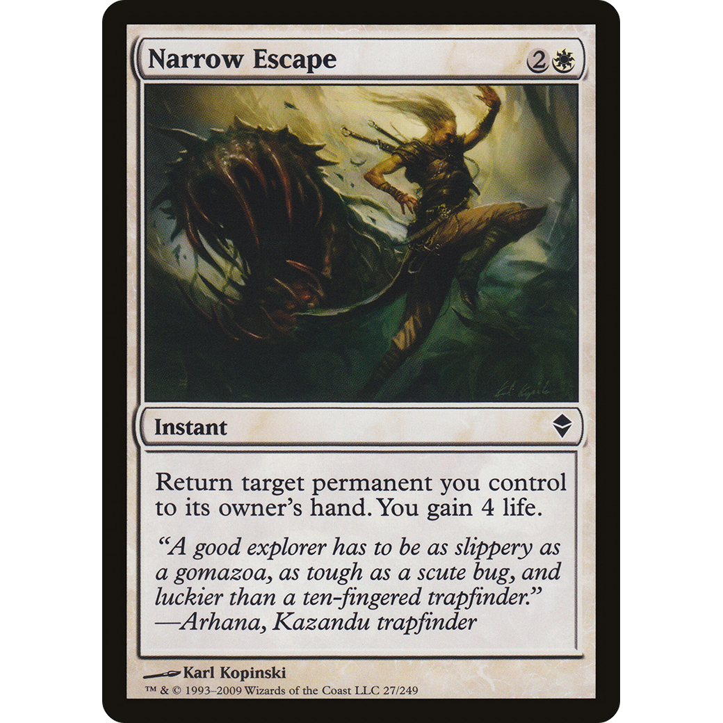 Narrow Escape (ZEN-027) - Zendikar Foil